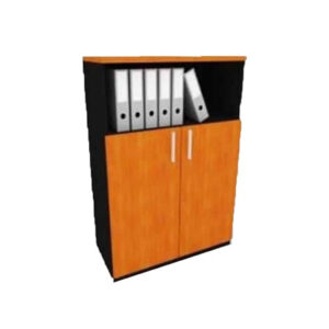 دولاب وخزانة ملفات 2 دلفة خشب مع رف واحد – B25