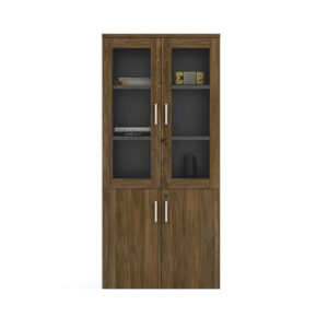 دولاب ملفات مغلق 2 دلفة 4 رف خشب داخلى – B26